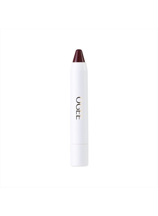 OGEE Tinted Sculpted Lip Oil - Lip Stain Made with 100% Organic Coconut Oil, Jojoba Oil, and Vitamin E - Best as Lip Balm, Lip Color or Lip Treatment - DAHLIA - Image 1