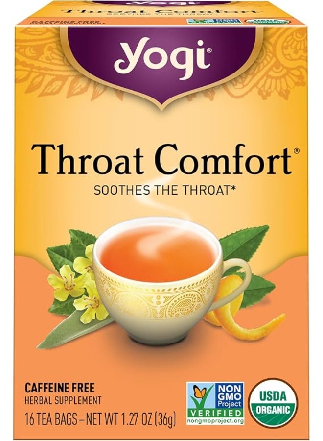 YOGI TEA THROAT COMFORT  CAFFEINE FREE | 16'S - Image 1