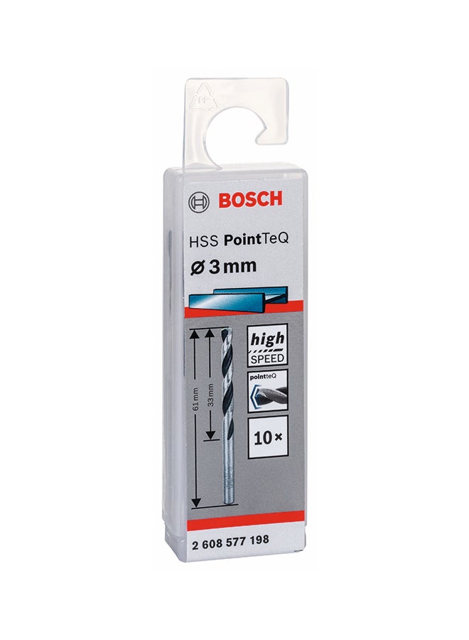 BOSCH Bosch Hss Twist Drill Bit Pointteq , For Rotary Drills, Works With Steel And Cast Iron | Model: 2608577198  - Image 1