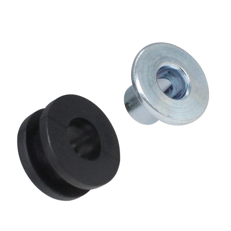 Amavoler Motorcycle M6 Rubber Grommets Bolt 20 pcs  Motorcycle Rubber + Steel Grommets Kit Replacement Accessories for Fairings Cowling (20) - Image 3