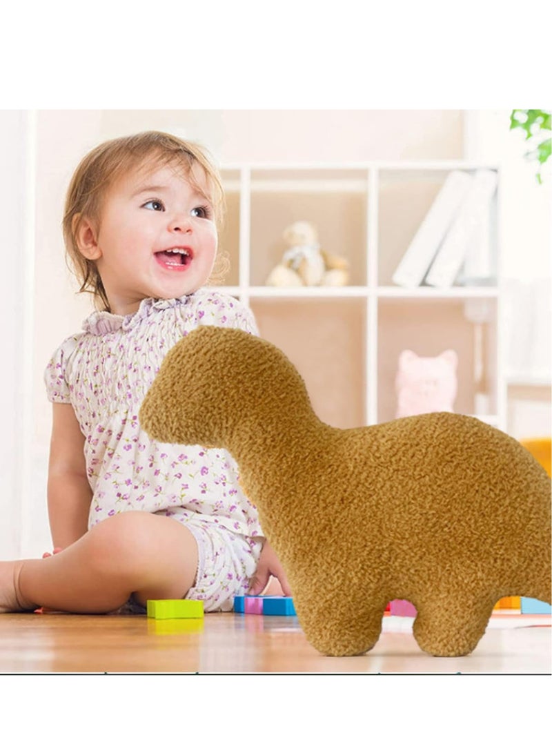 general 1 Piece Dinosaur Nugget Cushion Dinosaur Plush Toy Stuffed Animal Pillow Cute Toy Pillow Children's Room Decoration Item Birthday Gift Suitable For Boys And Girls - Image 5