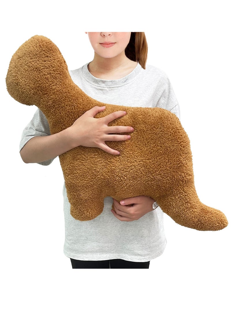 general 1 Piece Dinosaur Nugget Cushion Dinosaur Plush Toy Stuffed Animal Pillow Cute Toy Pillow Children's Room Decoration Item Birthday Gift Suitable For Boys And Girls - Image 4