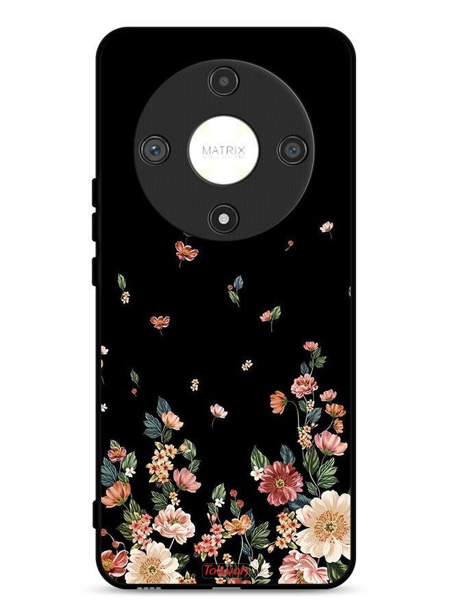 Tolwak غطاء حماية Honor X9b 5G مزخرف بزهور صغيرة في الأسفل - Image 1