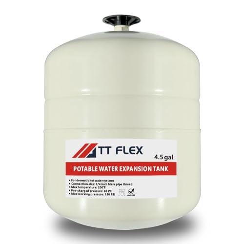 TT FLEX Potable Thermal Expansion Tank for Water Heater - 4.5 Gallon, 3/4 in MNPT Connection - Image 2