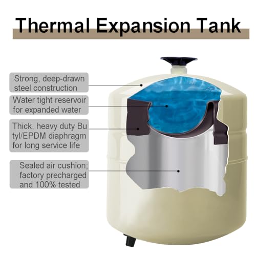 TT FLEX Potable Thermal Expansion Tank for Water Heater - 4.5 Gallon, 3/4 in MNPT Connection - Image 3