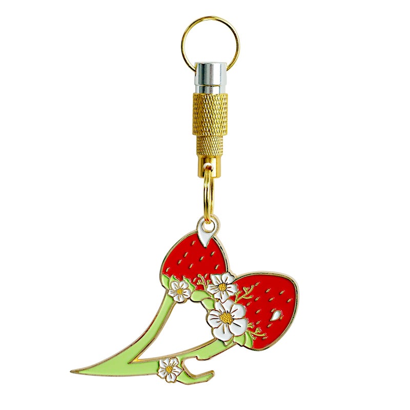 MALTERZER Keychain Safety for Women Self Defense Strawberry Key Chain Accessories Set (Strawberry keychain set 2) - Image 1