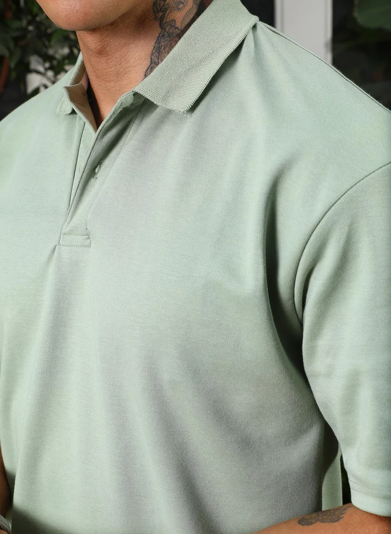 Campus Sutra Solid Polo T-Shirt