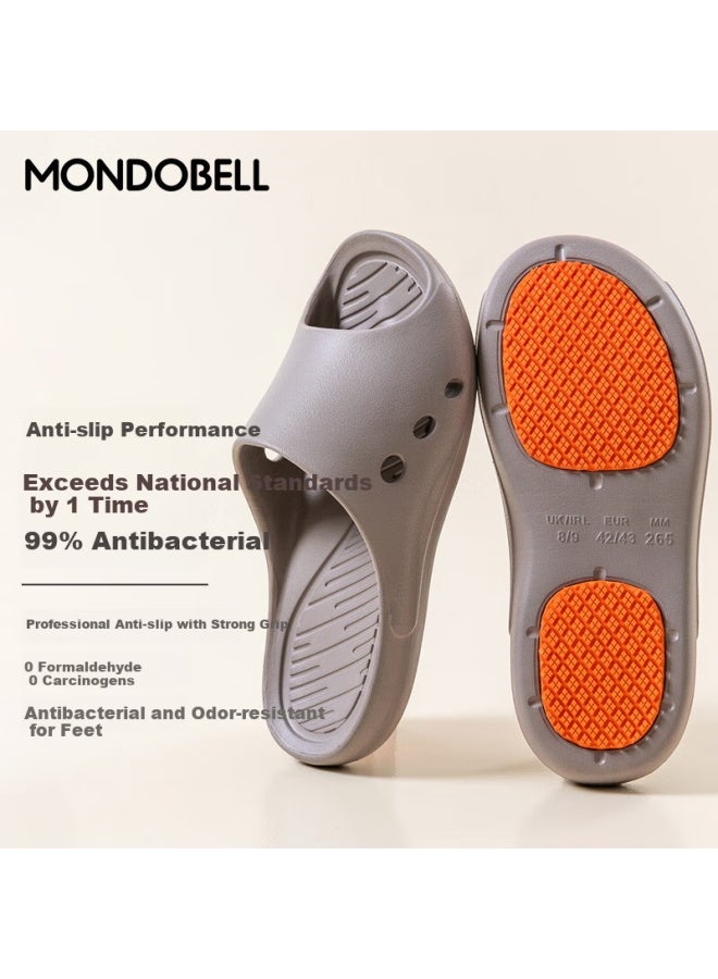 MONDOBELL Mondobell Professional Anti-slip Bathroom Slippers Comfortable Lightweight Odorless Breathable Indoor Slippers Men Light Camel Color Size 40-41  - Image 1