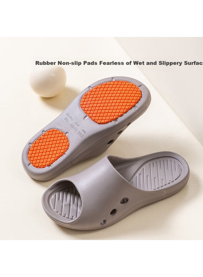 MONDOBELL Mondobell Professional Anti-slip Bathroom Slippers Comfortable Lightweight Odorless Breathable Indoor Slippers Men Light Camel Color Size 40-41  - Image 2