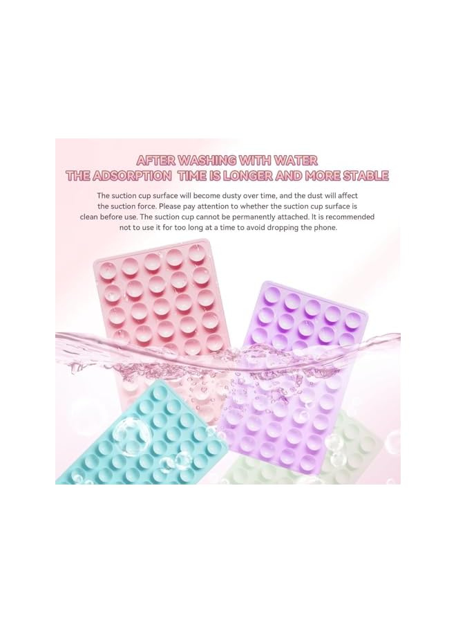 Green Tiger Silicone Suction Phone Mount – Sticky Hands-Free Adhesive Phone Holder, Strong Grip Non-Slip Suction Cup Stand for Selfies, Videos & Car Dashboard – Universal Fit (Pink) - Image 4