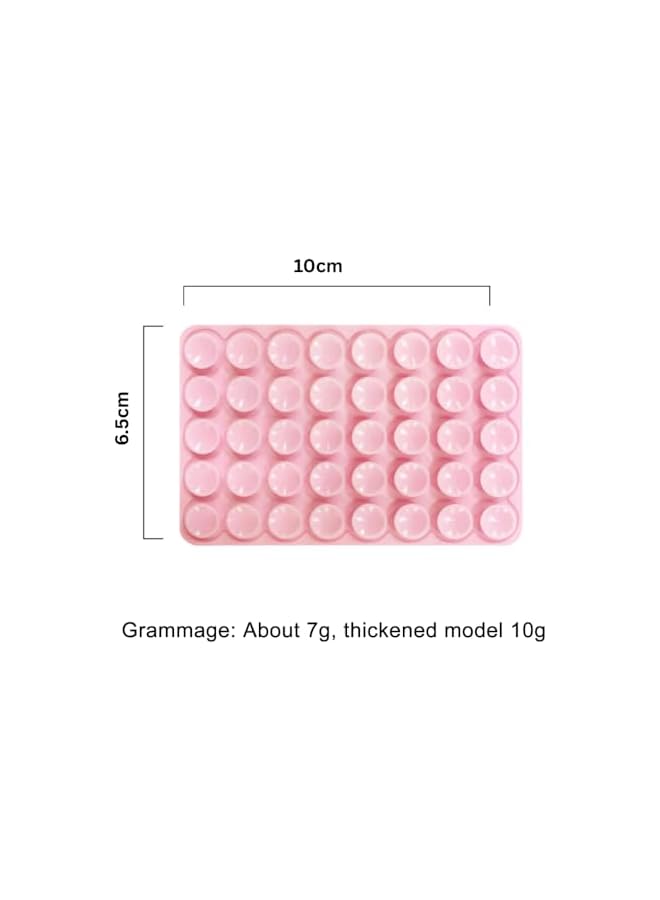 Green Tiger Silicone Suction Phone Mount – Sticky Hands-Free Adhesive Phone Holder, Strong Grip Non-Slip Suction Cup Stand for Selfies, Videos & Car Dashboard – Universal Fit (Pink) - Image 2