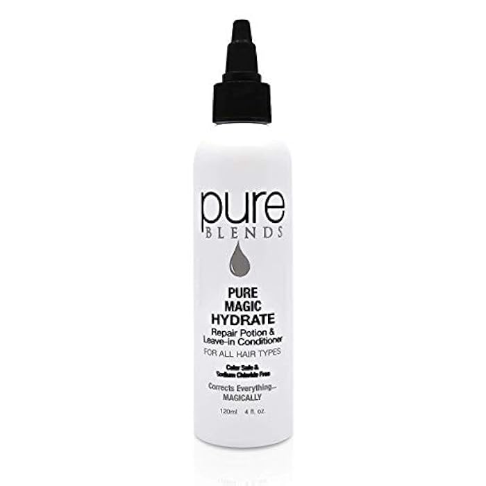 Pure Blends Pure Magic Hydrate Repair Leave–In Conditioner Detangler & Heat Protection Styling Lotion Repair/Reduce Breakage & Split Ends Color Safe & Sodium Chloride Free 4 Oz. - Image 1