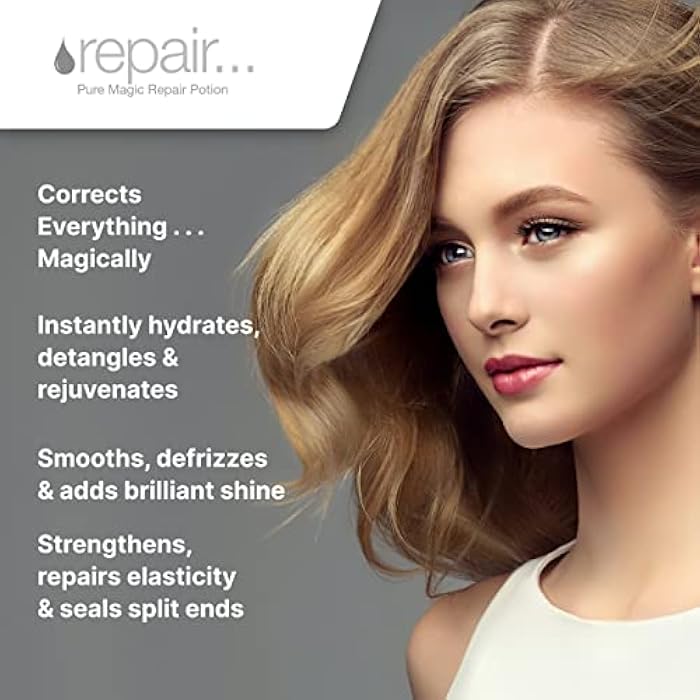 Pure Blends Pure Magic Hydrate Repair Leave–In Conditioner Detangler & Heat Protection Styling Lotion Repair/Reduce Breakage & Split Ends Color Safe & Sodium Chloride Free 4 Oz. - Image 3