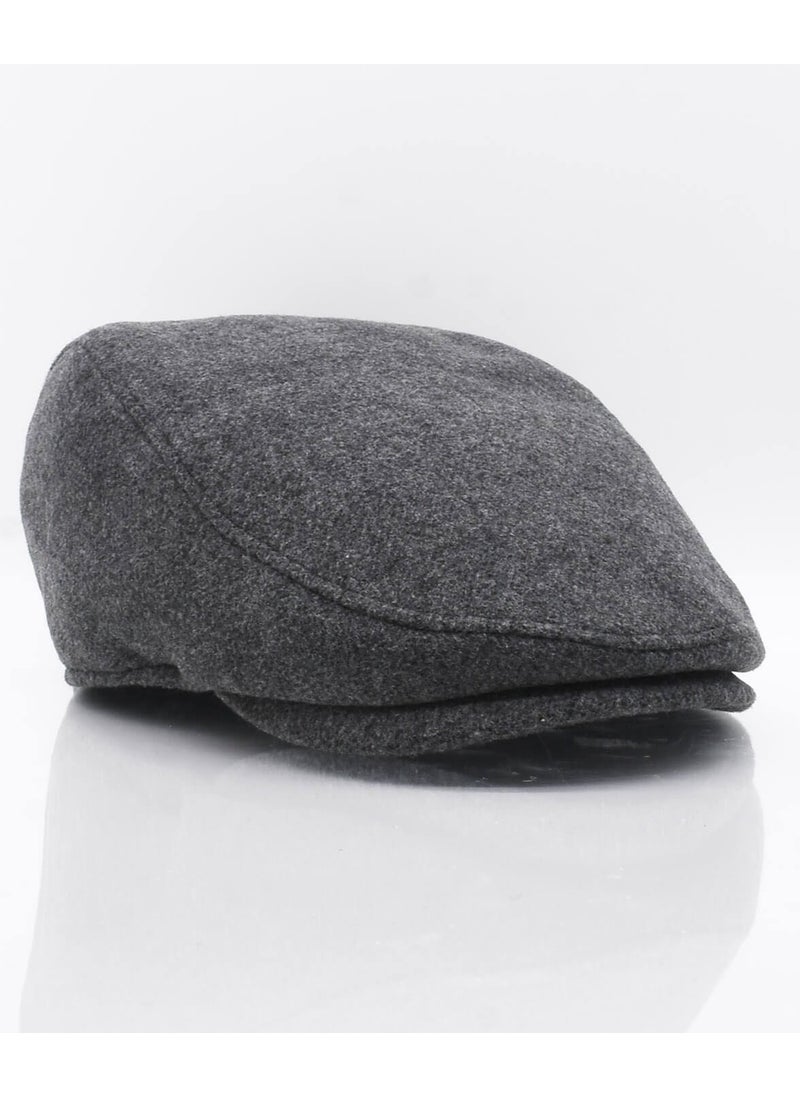 Külah - Men's Hat Smoke Winter Trend Flat Cap Wool Cap - Image 1