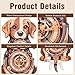 Artipuz 3D Wooden Puzzles for Adults Beagle Clock 3D Puzzles Art and Craft Kits Unique Shape Wood Clock for Adults Handmade Model Building Kit DIY Hobbies Gifts for Family Wall Art Home Decor - Image 4
