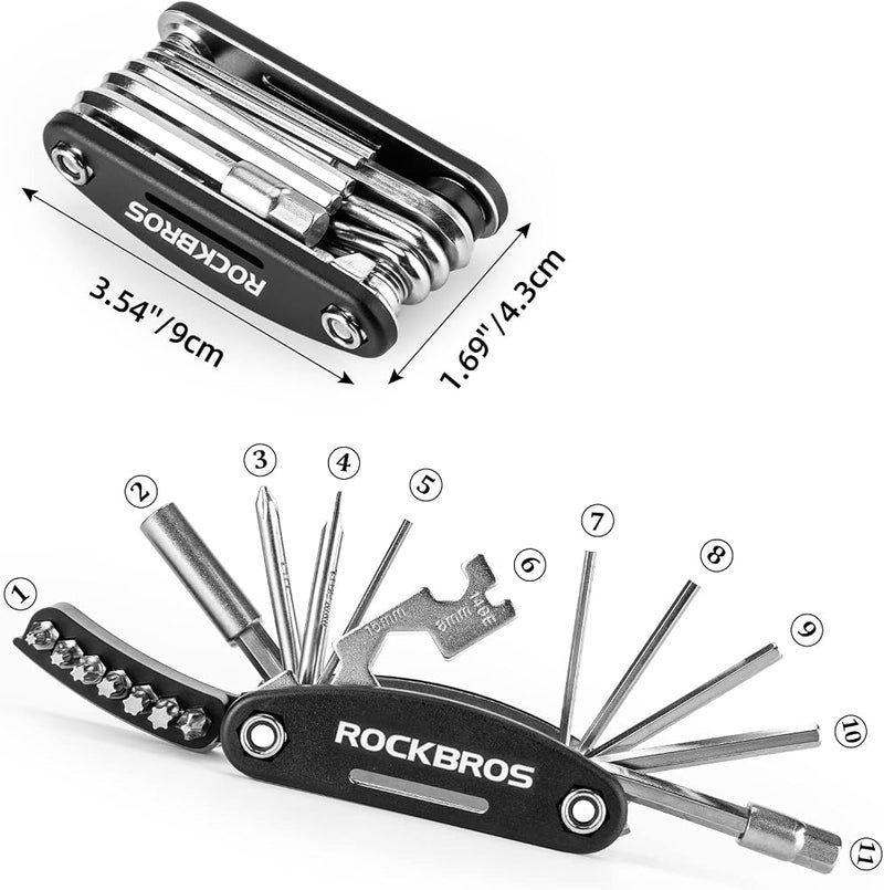 ROCKBROS 16 In 1 Multi-Function Bike Tool Kit - Allen Wrench Portable - Image 4