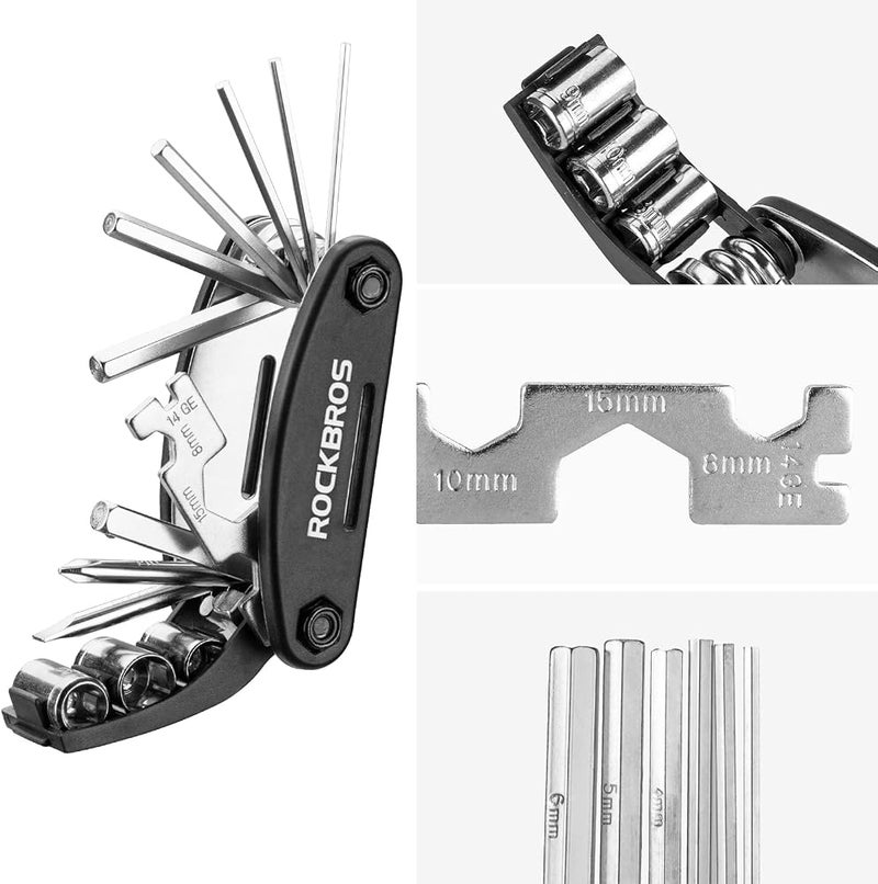 ROCKBROS 16 In 1 Multi-Function Bike Tool Kit - Allen Wrench Portable - Image 5