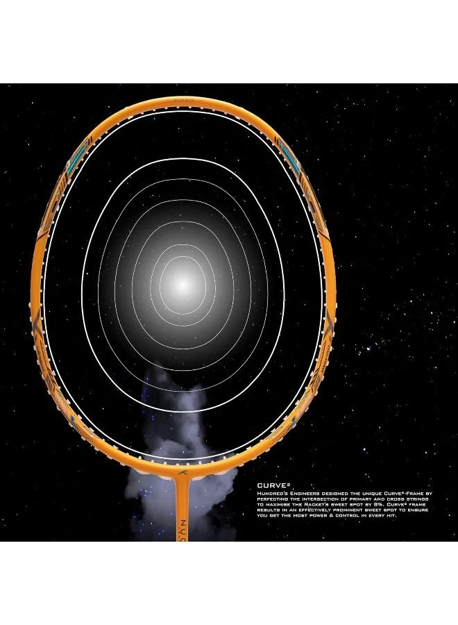 هندرد مضرب تنس الريشة من ألياف الكربون  نواة بمئة خيط وغطاء كامل للمضرب