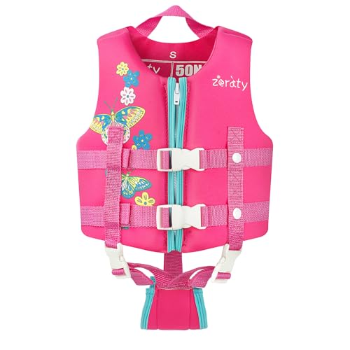 Zeraty Toddler Swim Vest Neoprene Kids Float Jacket Swimming Aid for Children with Adjustable Safety Strap Age 1-9+ Years/36-88Lbs - Image 2