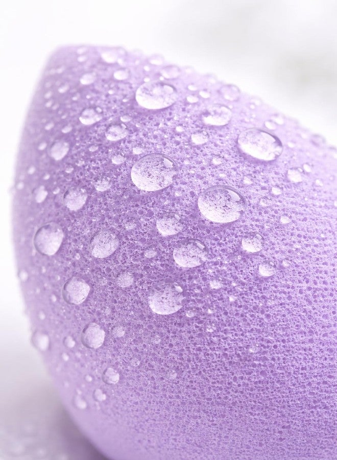 Teraabliss Makeup Blender Sponge Set with Cute Reusable Pouch - Soft Beauty Blending Sponges for Foundation, Concealer & Powder - Multi Shape Cosmetic Puff for Flawless Finish (Purple) - Image 5