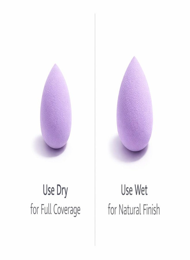 Teraabliss Makeup Blender Sponge Set with Cute Reusable Pouch - Soft Beauty Blending Sponges for Foundation, Concealer & Powder - Multi Shape Cosmetic Puff for Flawless Finish (Purple) - Image 3