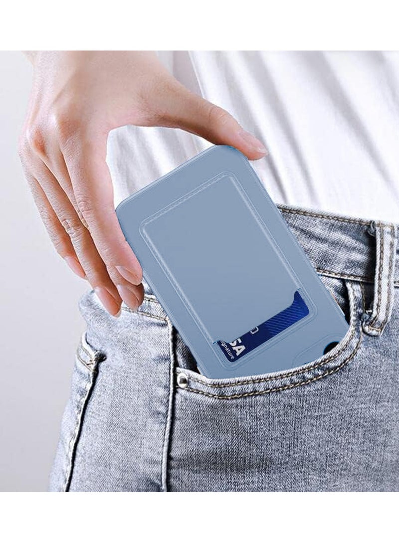 Wtech Silicone TPU With Card Holder Case Cover For Itel P55+ / P55 Plus 4G 2024 Grey - Image 5