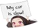 EARLFAMILY 51 Funny Demon Girl My Car is Slow Warning Car Decals Caravan Rear Windshield ElectricBicycle Vehicle Vinyl Trunk DIY Stickers - Image 2