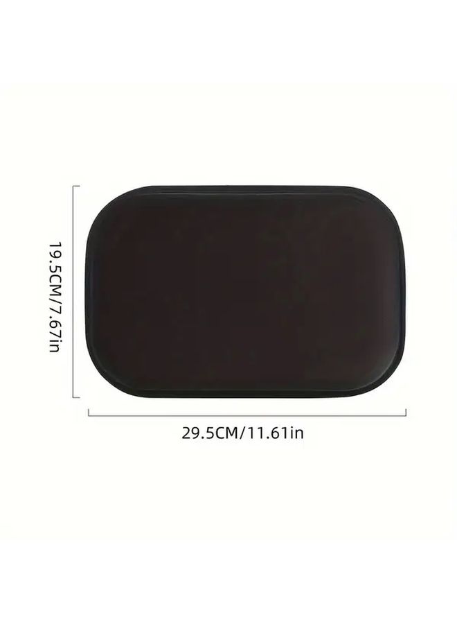 Black Car Console Armrest Pad Cushion Soft Comfortable Easy Install - Image 4