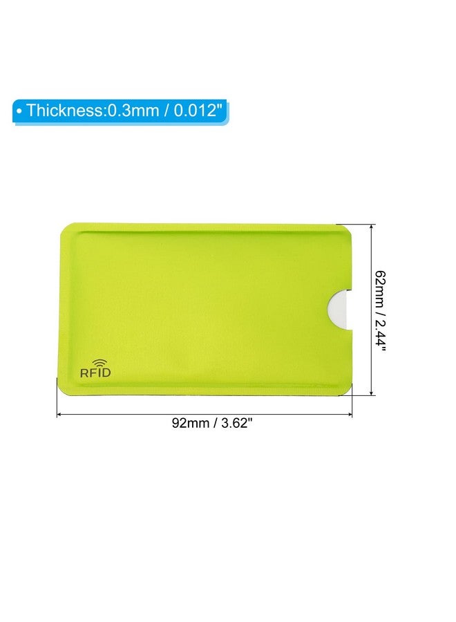 PATIKIL Rfid Blocking Sleeves, 20 Pcs Aluminum Identity Theft Prevention Credit Cards Secure Protector Holders Sleeves For Nfc Purse, Green  - Image 2