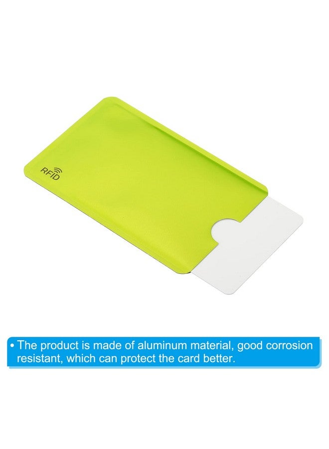 PATIKIL Rfid Blocking Sleeves, 20 Pcs Aluminum Identity Theft Prevention Credit Cards Secure Protector Holders Sleeves For Nfc Purse, Green  - Image 4