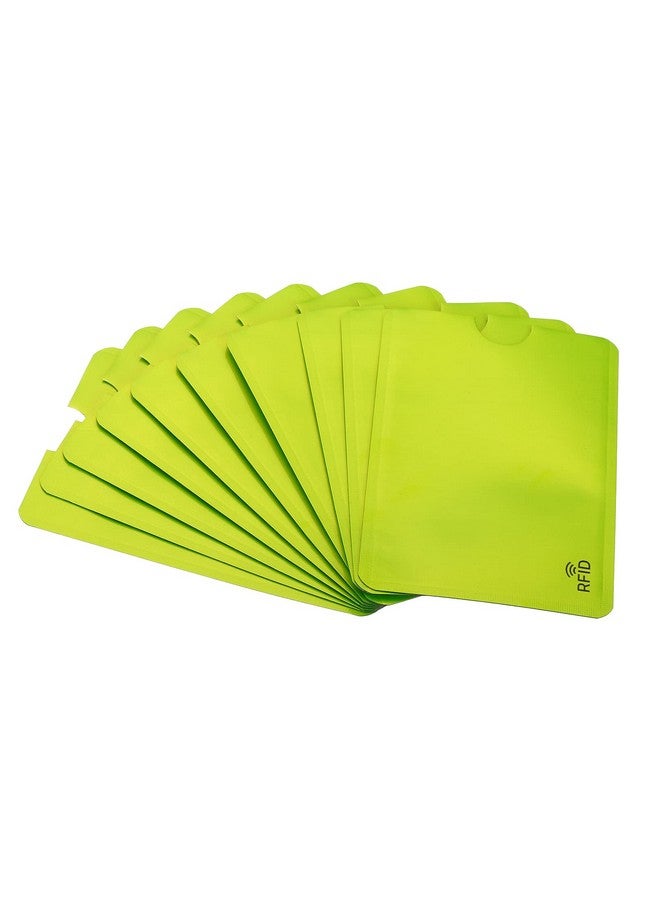 PATIKIL Rfid Blocking Sleeves, 20 Pcs Aluminum Identity Theft Prevention Credit Cards Secure Protector Holders Sleeves For Nfc Purse, Green  - Image 1