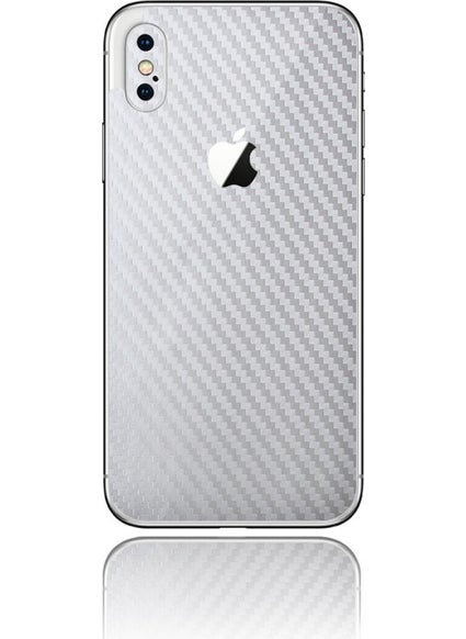 IPG Apple iPhone X (Silver Carbon Fiber) Back Protection  - Image 1
