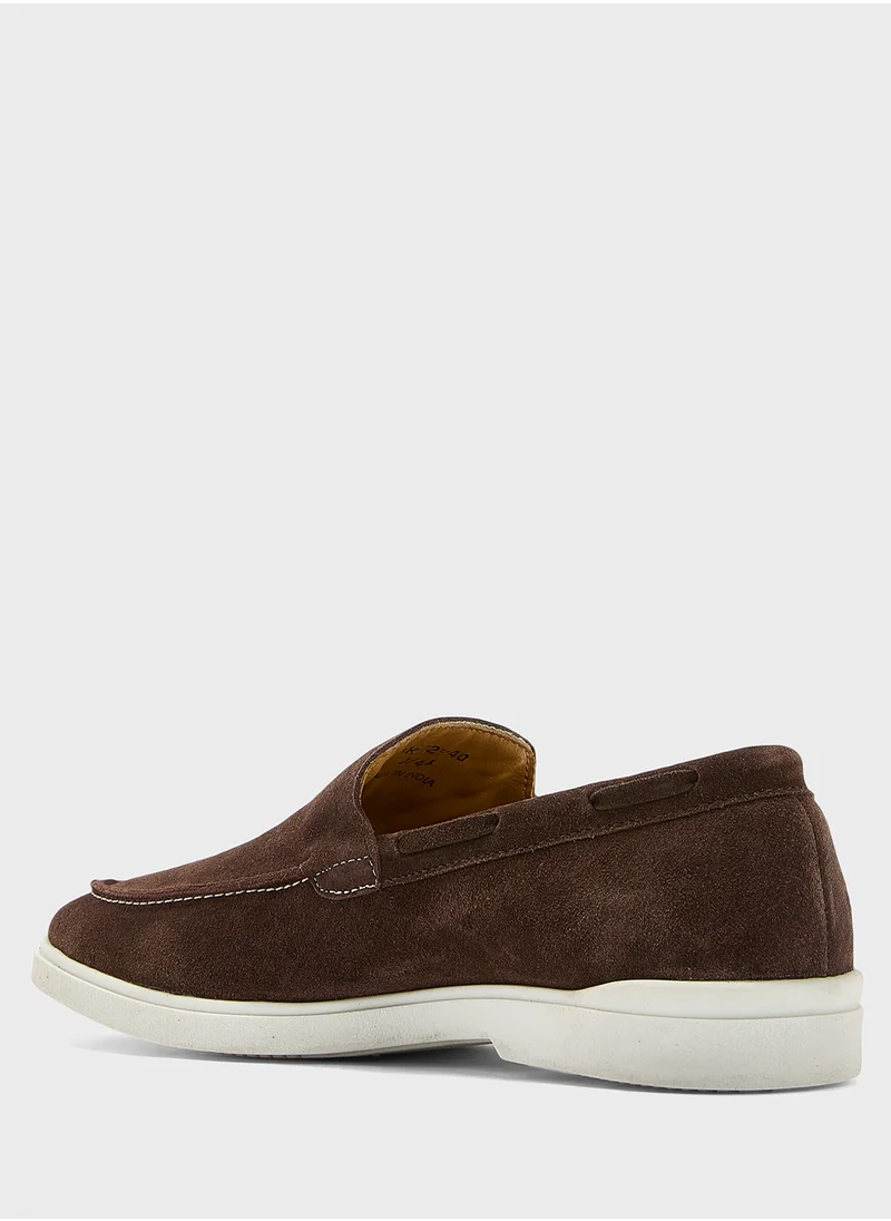 روبرت وود Genuine Suede Leather Loafers
