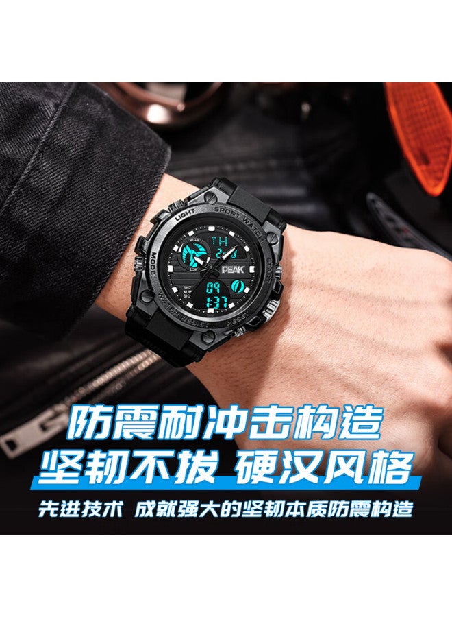 Peak Steel Dial | Sports Electronic Watch For Elementary, Middle, And High School Students, Unisex, Night Light, Waterproof, Shockproof, Alarm Clock, Stopwatch, Multi-Function, 6-12 Years Old Children - Image 5