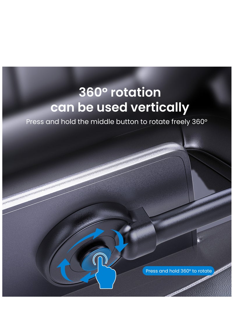 Brave Magnetic Universal Phone Mount for Car, MagSafe Car Phone Holder Mount, Automobile Cell Phone Holder 360° Rotatable for Dashboard/Center Console Fit for iPhone 15 Pro Max/ 15 Plus and All Smartphones  - Image 4