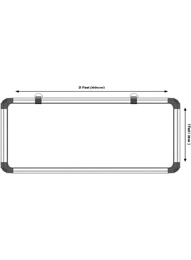 RIYAGYA Non-Magnetic Double Sided Both Side Writing one Side White Marker and Reverse Side Chalk Board Surface |P (WB_2X1) - Image 2