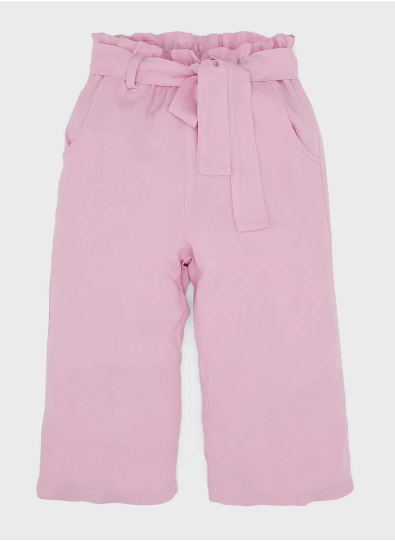 DeFacto Baby Girl Regular Fit Straight Leg Viscose Trousers