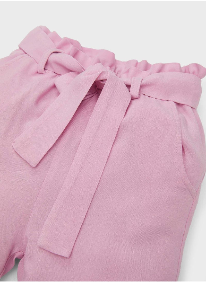 DeFacto Baby Girl Regular Fit Straight Leg Viscose Trousers  - Image 3
