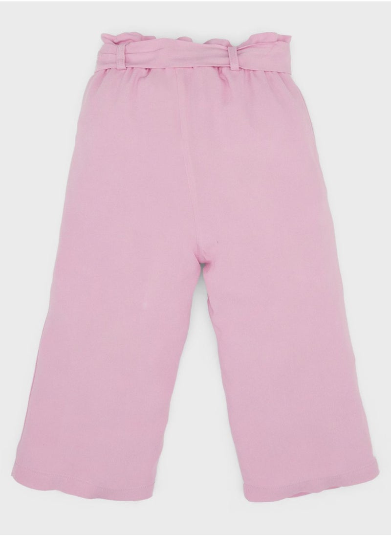 DeFacto Baby Girl Regular Fit Straight Leg Viscose Trousers  - Image 2