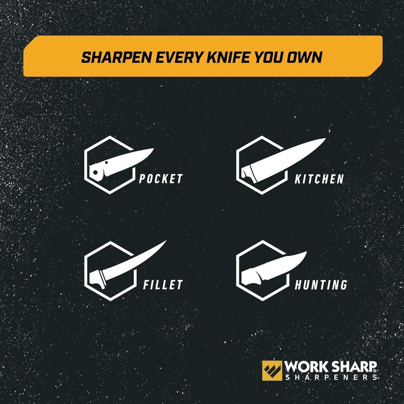 Work Sharp طقم شarpener دقيق لضبط السكين، يشحذ جميع السكاكين الجيبية والمطبخية بسهولة وتحكم - Image 5