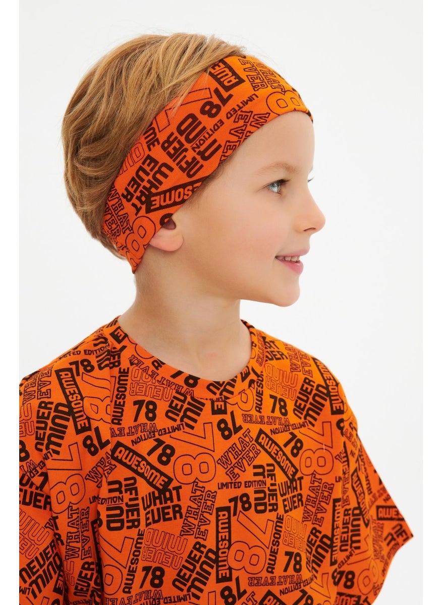 Babygiz Orange Men's Cotton Combed Non-Slip Anti-Sweat Flexible Hair Band  - Image 2