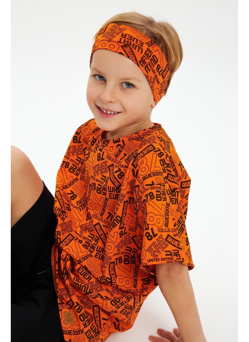 Babygiz Orange Men's Cotton Combed Non-Slip Anti-Sweat Flexible Hair Band  - Image 4
