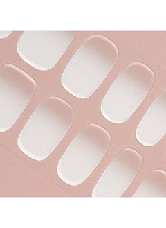DANNI & TONI Semi Cured Gel Nail Strips White Ombre (Frosty Veil) French Gel Nail Stickers Transparent To White Gel Nail Wraps 28 Stickers  - Image 4