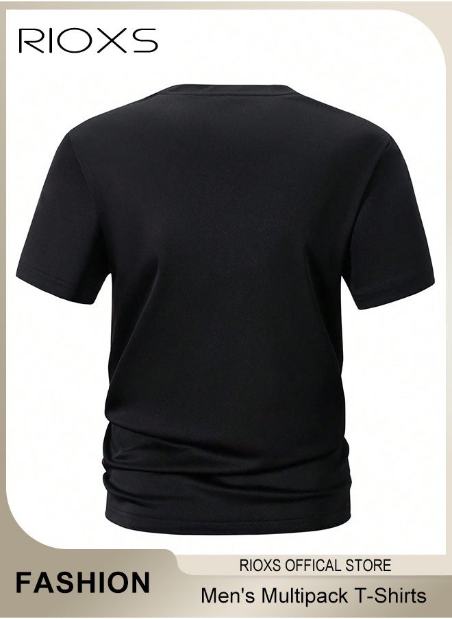 6 Pack T-Shirt For Men, Quick Dry Sports Tee Shirt, Men's Crew Neck T-Shirts Summer Basic Tops, Quick Dry Wicking T Shirts, Athletic Running Gym Workout Short Sleeve Tee Tops Bulk, Sports Casual Undershirt - pzsku/Z959E9864C263A5B7FD87Z/45/_/1733985268/78475ea7-ef59-4d6d-b84d-691c3776f818