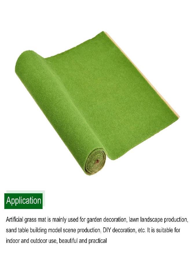 MECCANIXITY MECCANIXITY Artificial Model Grass Mat 13.8" x 19.7" Light Green Realistic Fake Turf for Garden Lawn Decoration Model  - Image 2