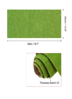 MECCANIXITY MECCANIXITY Artificial Model Grass Mat 13.8" x 19.7" Light Green Realistic Fake Turf for Garden Lawn Decoration Model  - Image 1