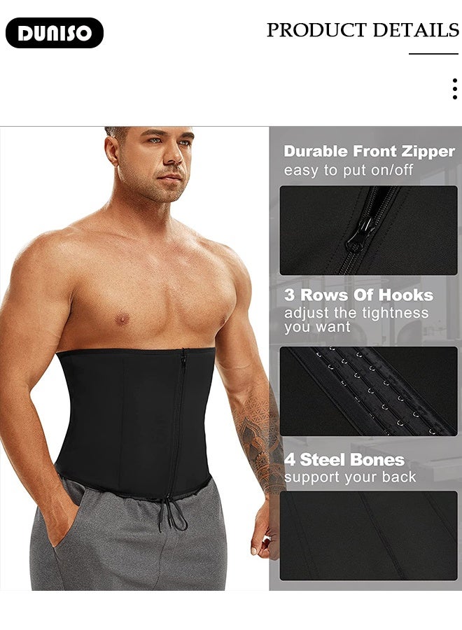 DUNISO High Waist Shapewear Girdle for Men Protect Waist Shaping Belt Tummy Control Shapewear Sport Workout Slimming Body Shaper Bands  - Image 3