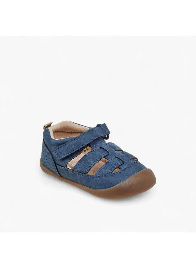 Barefeet Boys Panelled Sandals with Hook and Loop Closure
