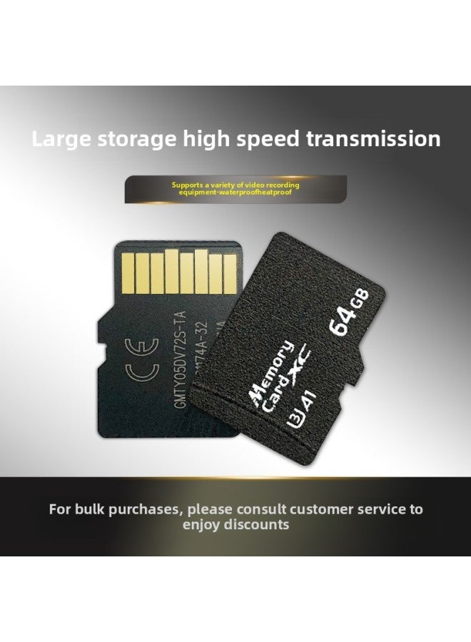 Driving Recorder Memory Card TF Memory Card Recorder Special Memory Card Use Machine Card Direct Sales-Capacity:64GB High Speed Edition