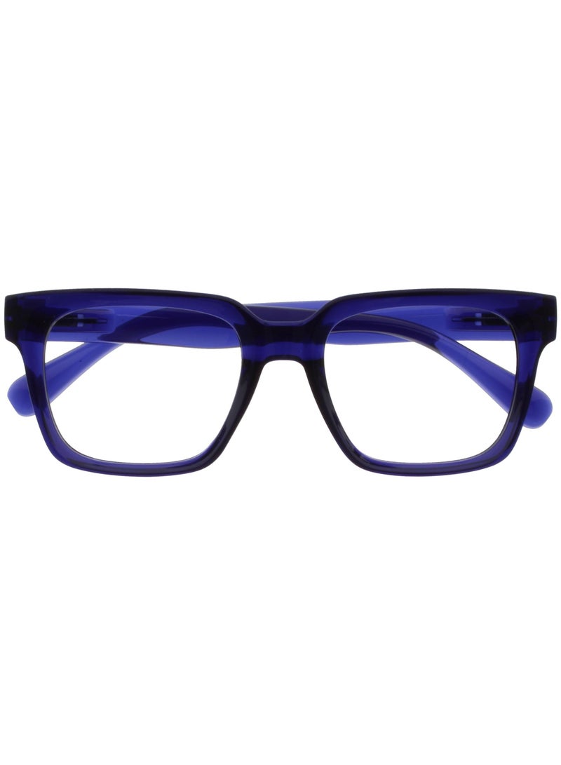 OPULIZE نظارات قراءة حجب الضوء الأزرق ERA للنساء والرجال، إطار كبير مع حماية UV400 ومانع للانعكاس، نظارات كمبيوتر مضادة للتوهج، أزرق إنديغو +1.00 (عبوة من 1) - Image 1